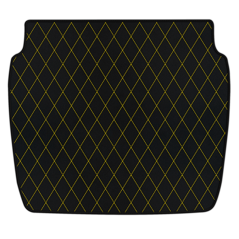 Customizable Leather Trunk Floor Mats with Single Diamond Pattern for Ferrari 348 TS (1989-1995)