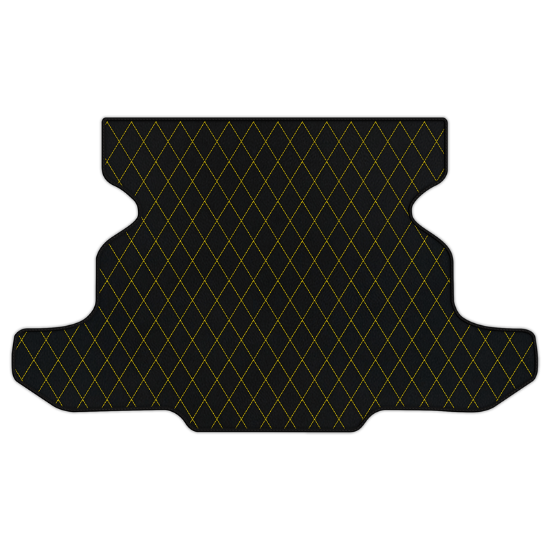 Customizable Leather Trunk Floor Mats with Single Diamond Pattern for Chevrolet Corvette C5 (1997-2004)