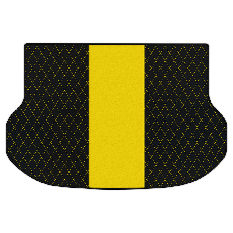 Customizable Leather Trunk Floor Mats with Single Diamond Pattern for Lexus NX (2014-2022)