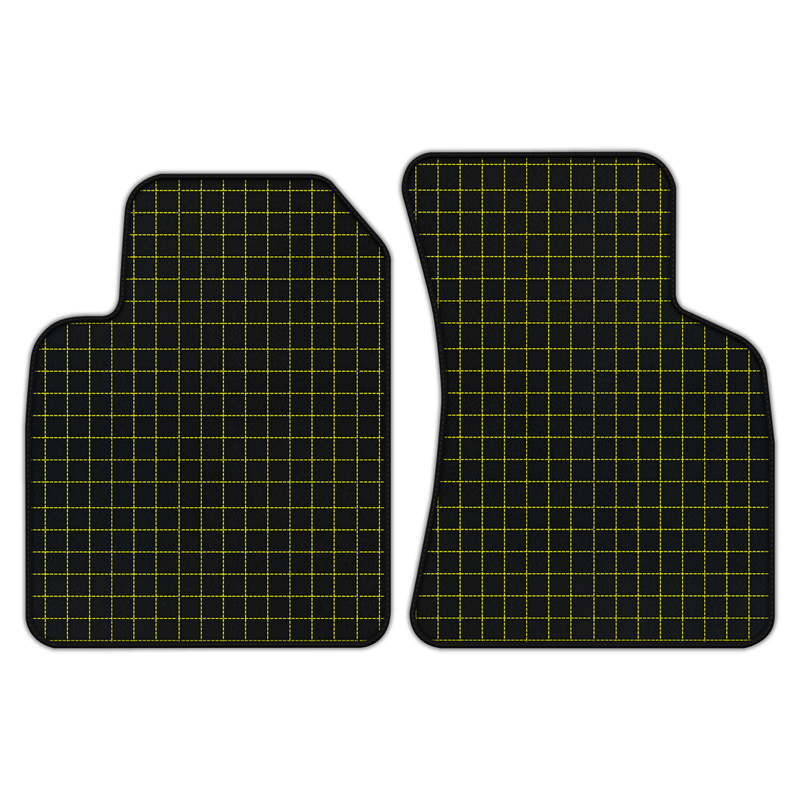 Customizable Leather Floor Mats with Square Pattern for Audi TT MK1 Coupe (1998-2006)