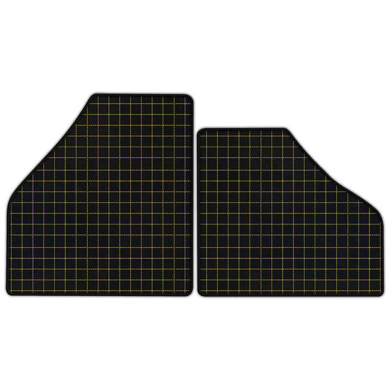 Customizable Leather Floor Mats with Square Pattern for Ferrari F50 (1995-1997)