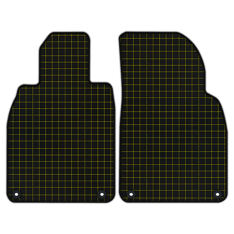Customizable Leather Floor Mats with Square Pattern for Porsche Cayman 987 (2009-2012)