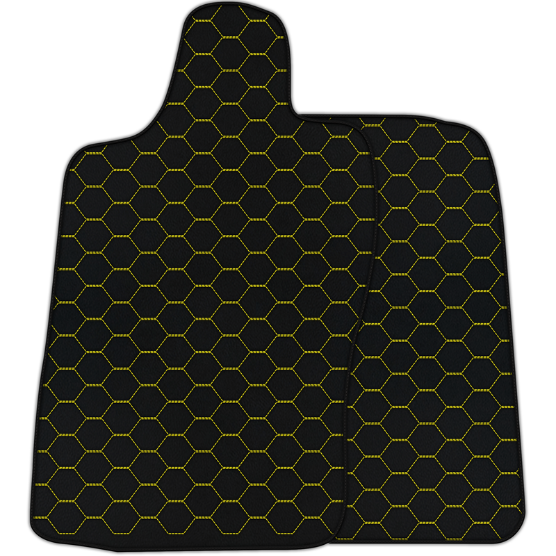 Customizable Leather Floor Mats with Symmetrical Hex Pattern for Aston Martin DB11 (2016–2023)