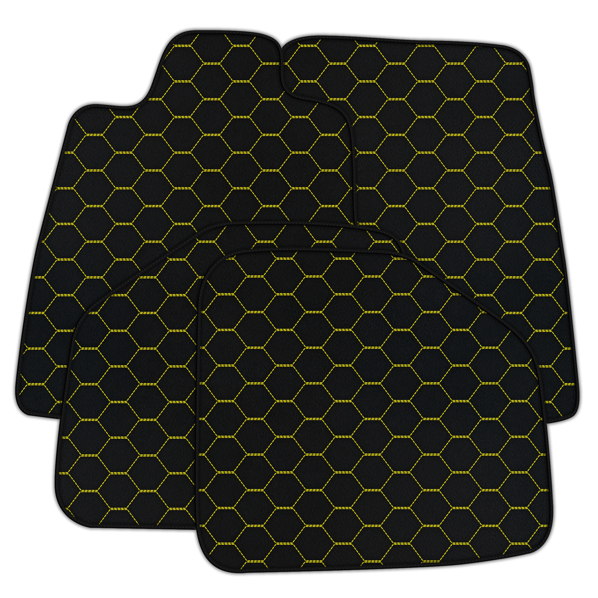 Custom Leather Floor Mats for Aston Martin DBX | Raptor Hex Pattern