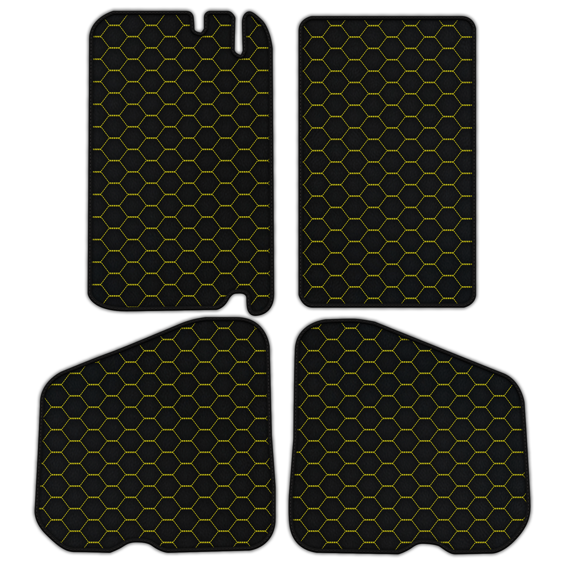 Customizable Raptor Hex Leather Floor Mats for Rolls Royce Shadow