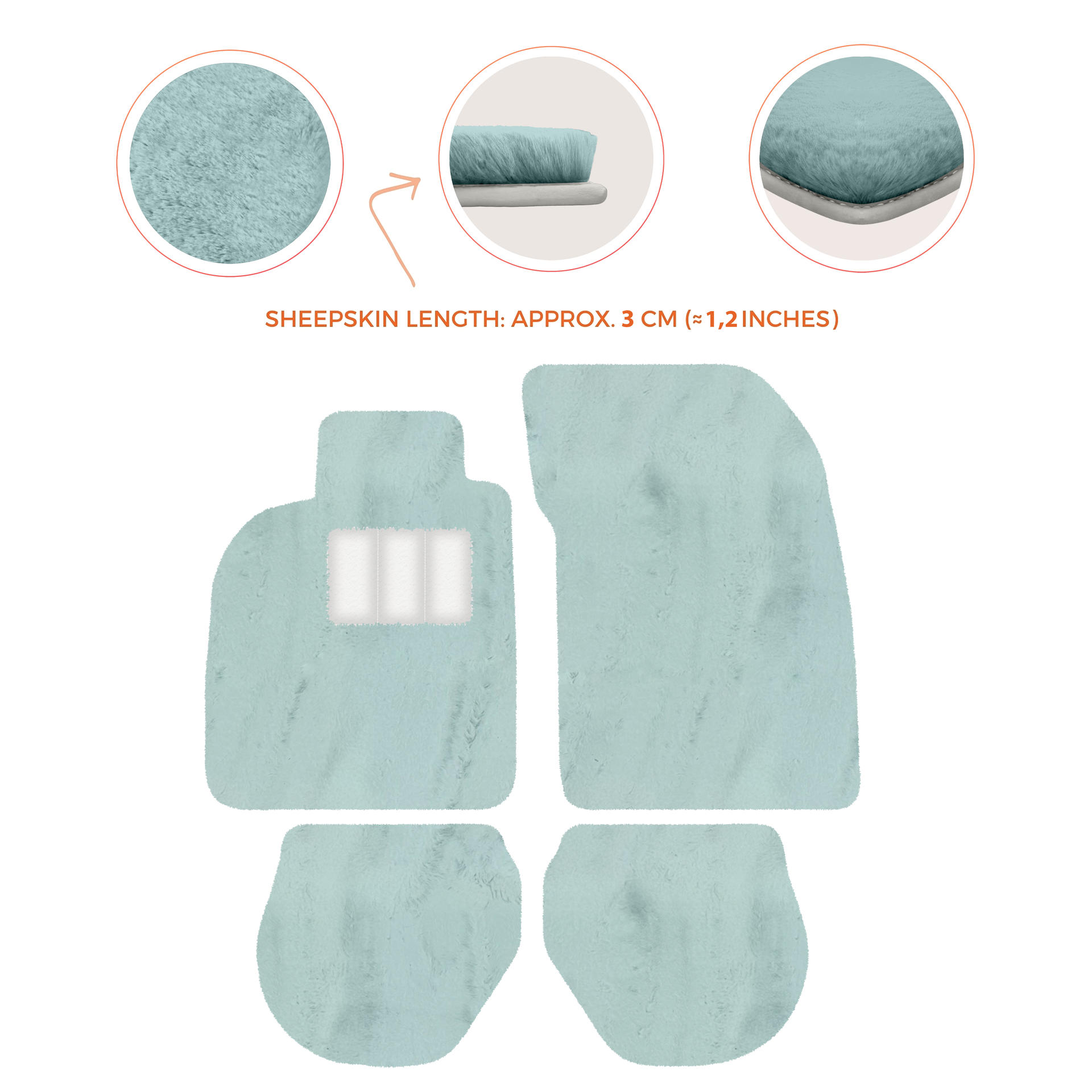 Customizable Leather Floor Mats with Hex Pattern for Porsche 911 - 993 (1994-1998) - AutoWin