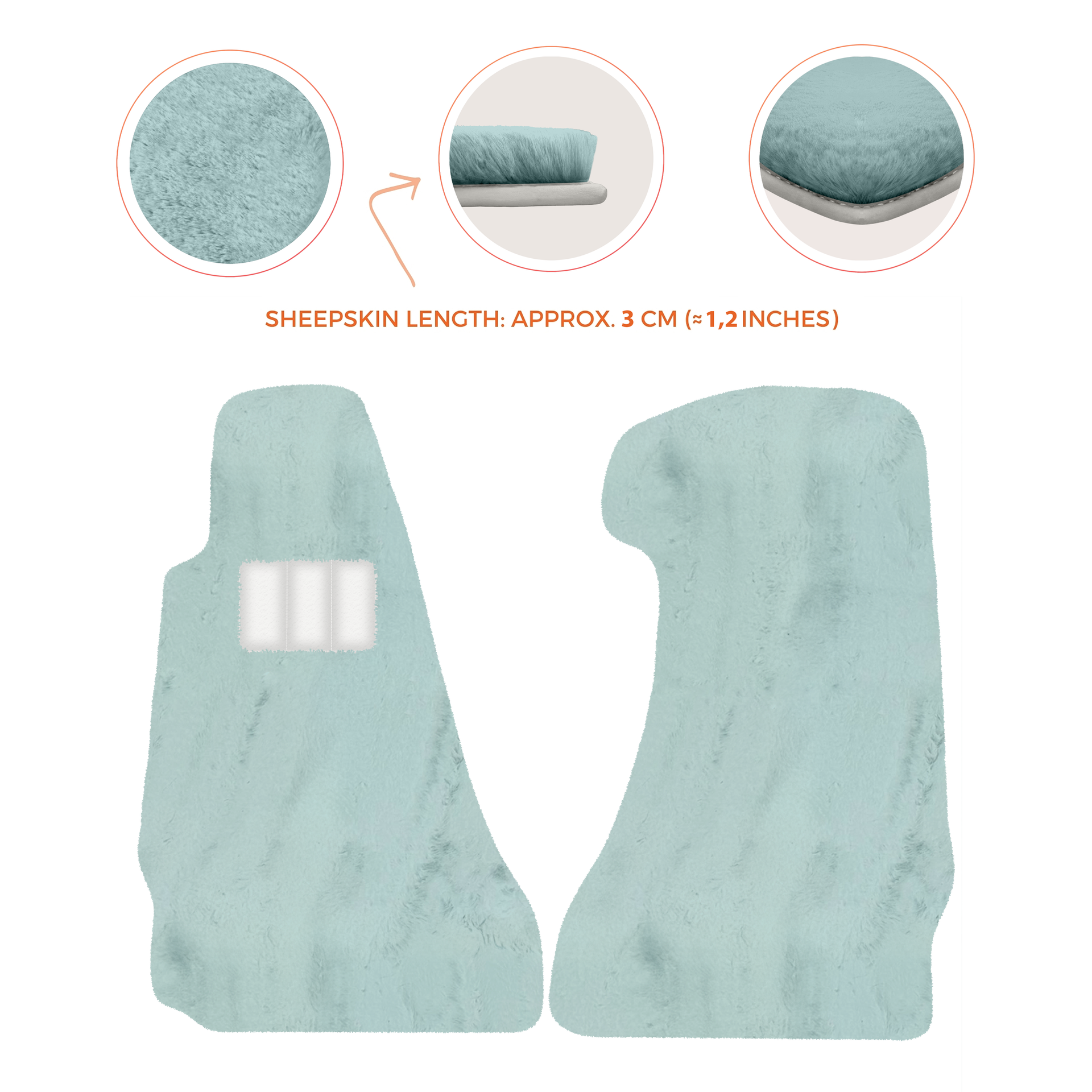 Premium Sheepskin Floor Mats for Aston Martin V8 Vantage (2006-2017)