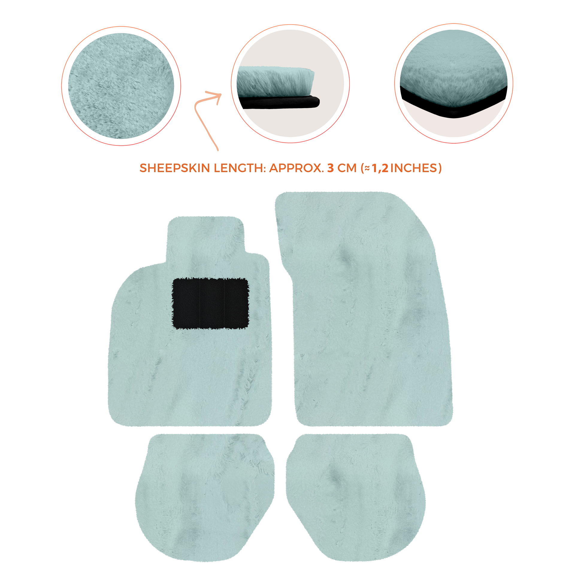 Customizable Leather Floor Mats with Hex Pattern for Porsche 911 - 993 (1994-1998) - AutoWin