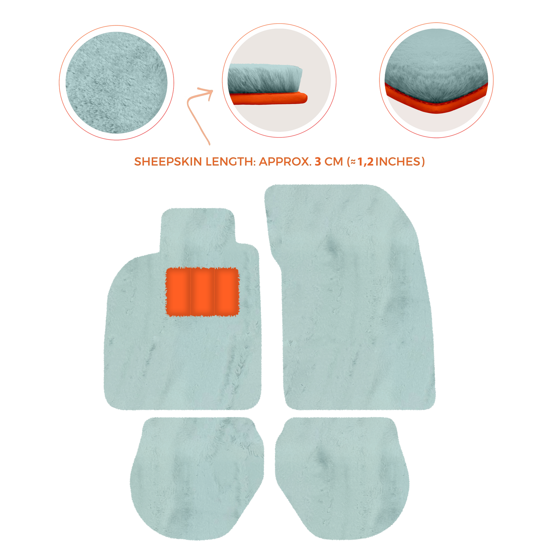 Customizable Leather Floor Mats with Hex Pattern for Porsche 911 - 993 (1994-1998) - AutoWin