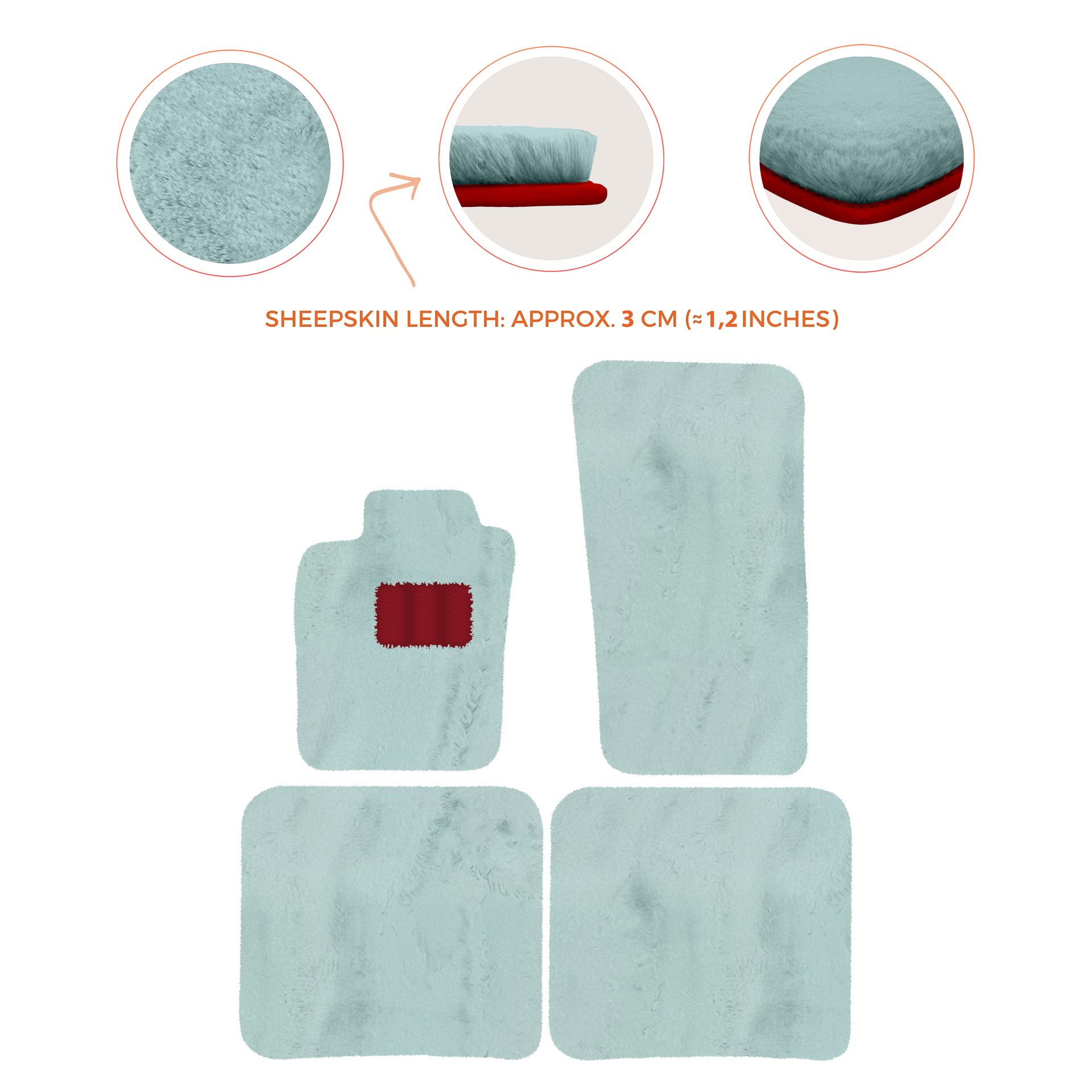 Premium Sheepskin Floor Mats for Bentley Bentayga (2015-2023)