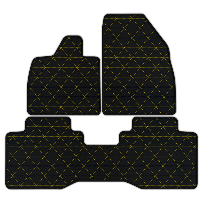 Customizable Leather Floor Mats with Vertical Hex Pattern for Lotus Eletre (2022-2025)