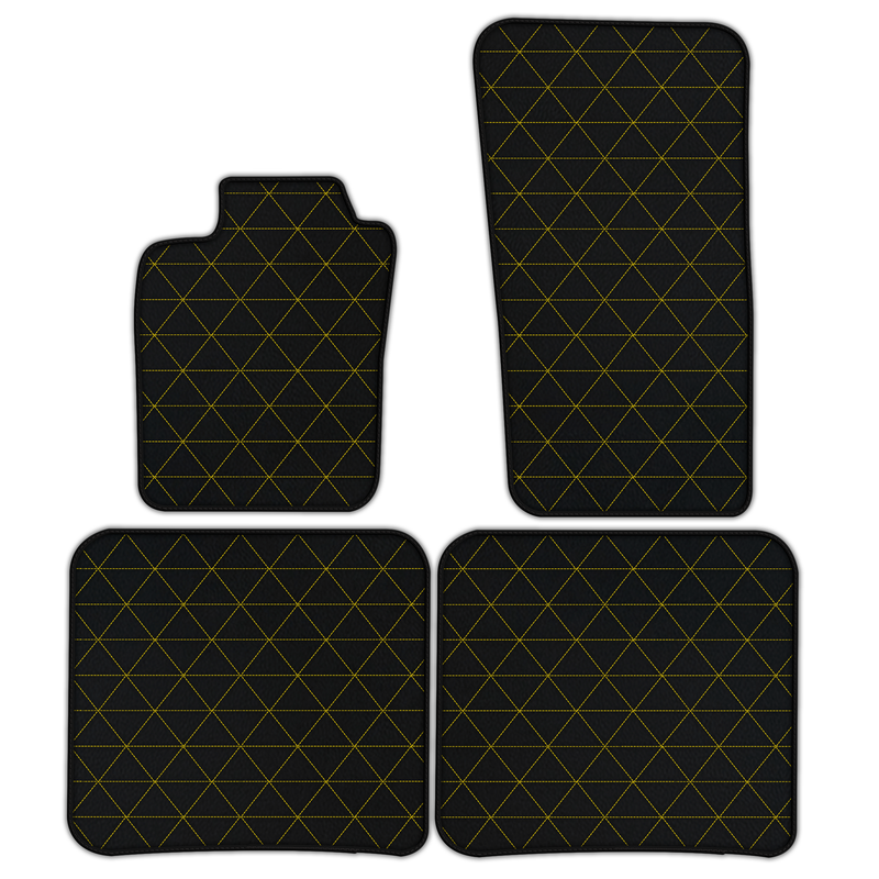Customizable Leather Floor Mats with Triangle Pattern for Bentley Flying Spur (2019-2023)