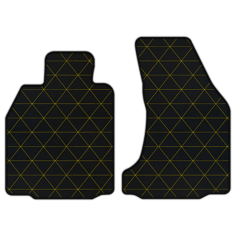 Customizable Leather Floor Mats with Triangle Pattern for Porsche 987 Boxster (2005-2012)