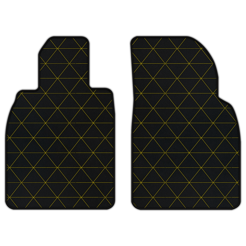 Customizable Leather Floor Mats with Triangle Pattern for Porsche 911 GT3 Touring (991.2) 2018–2019