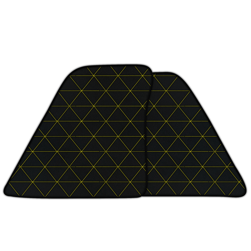 Customizable Leather Floor Mats with Triangle Hex Pattern for Ferrari 296 GTS (2022-2025)