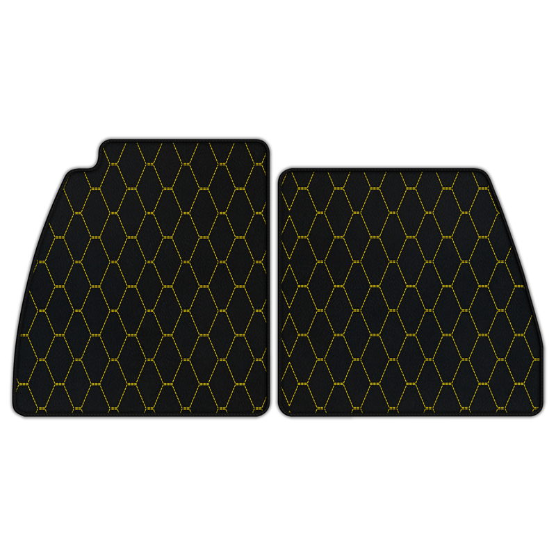 Customizable Leather Floor Mats with Vertical Hex Pattern for Lotus Emira (2022-2025)