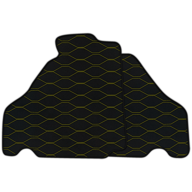 Customizable Leather Floor Mats with Viper Hex Pattern for Ferrari 360 (1999-2005)