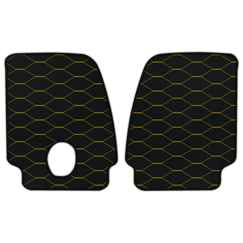 Customizable Leather Floor Mats with Viper Hex Pattern for Ferrari Monza SP2 (2018-2023)