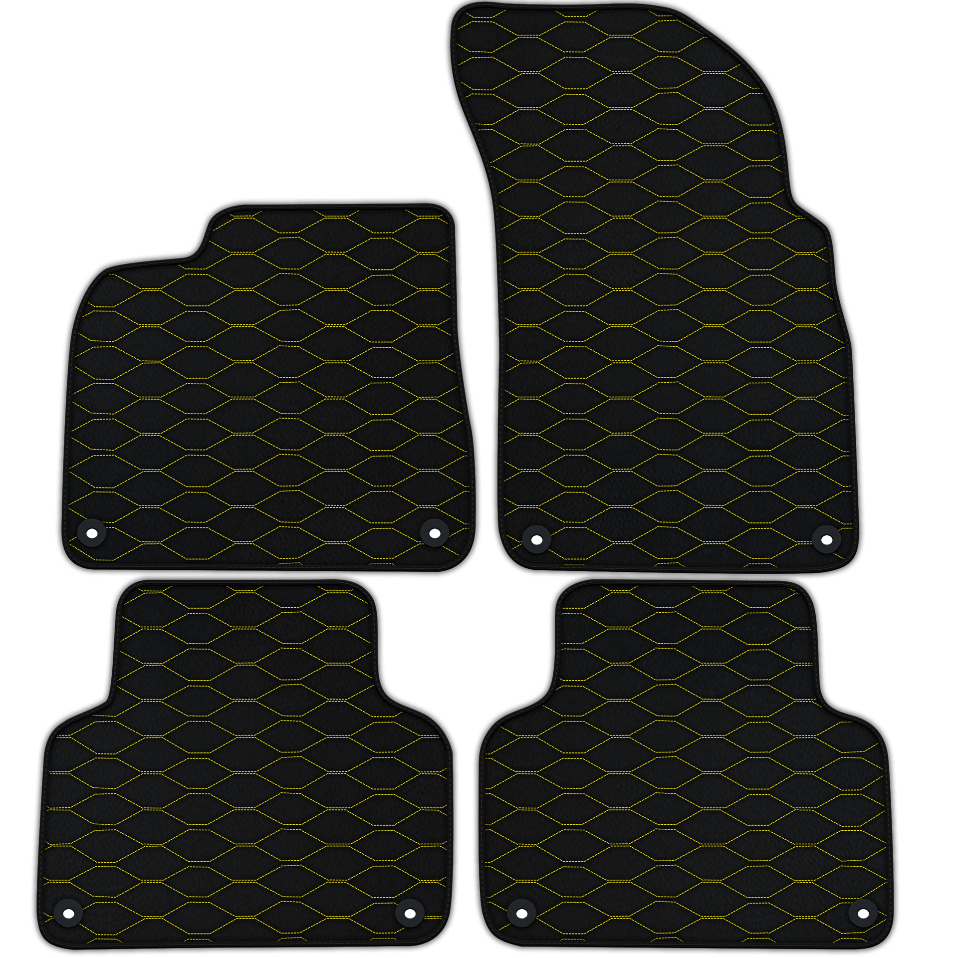 Customizable Leather Floor Mats with Viper Hex Pattern for Lamborghini Urus (2018-2026)