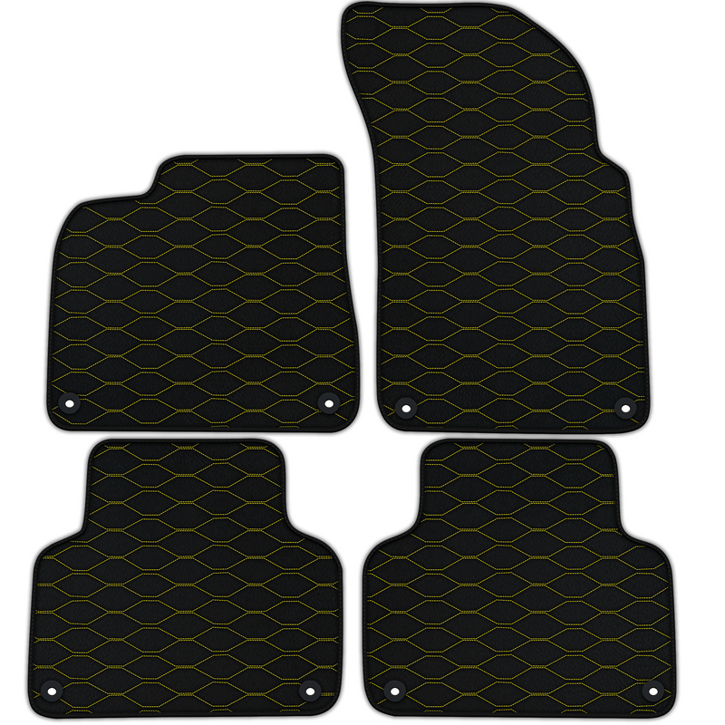 Customizable Leather Floor Mats with Viper Hex Pattern for Lamborghini Urus (2018-2026)