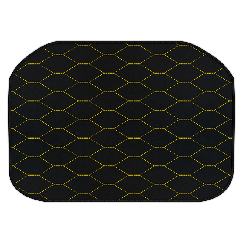 Customizable Leather Trunk Floor Mats with Viper Hex Pattern for Ferrari 456 (1992-2003)