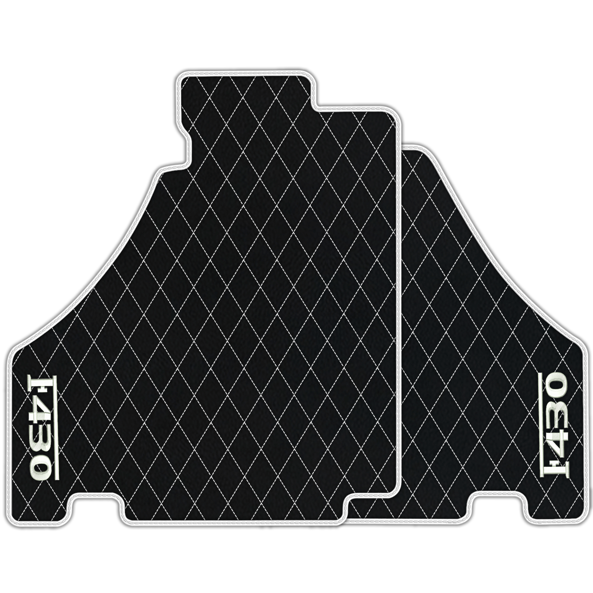 Luxury Black Leather Floor Mats for Ferrari F355 (1994-1999)