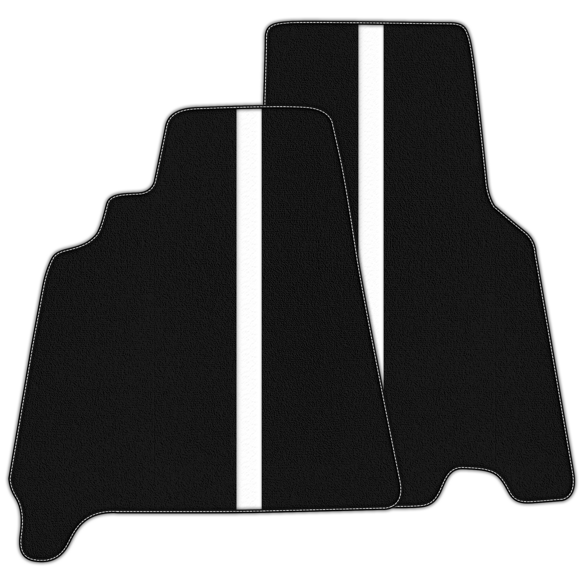 Luxury Black Leather Floor Mats for Ferrari California T 2015-2018