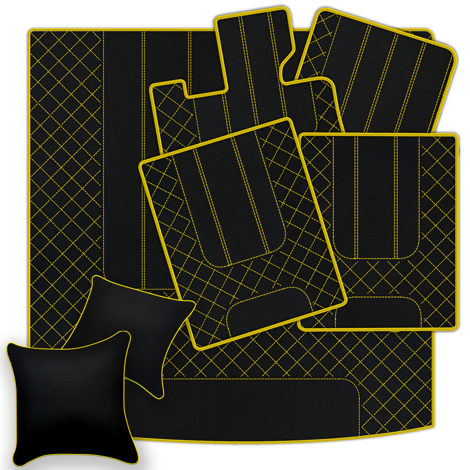 Customizable Leather Floor Mats with AW1 Pattern for Bentley Red Label RL (1998-2009) - AutoWin