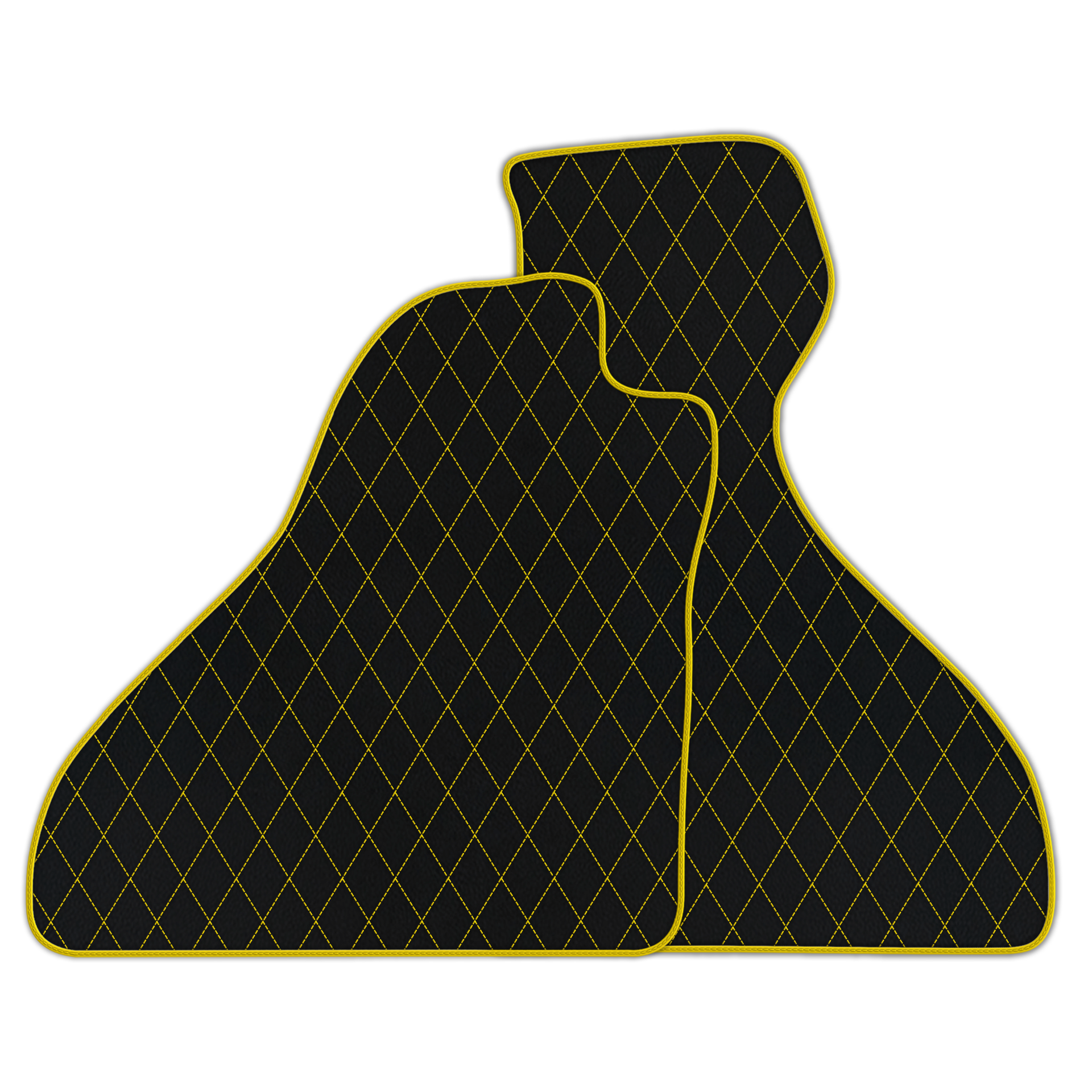 Premium Black Leather Floor Mats for Ferrari 328 GTS (1985-1989)