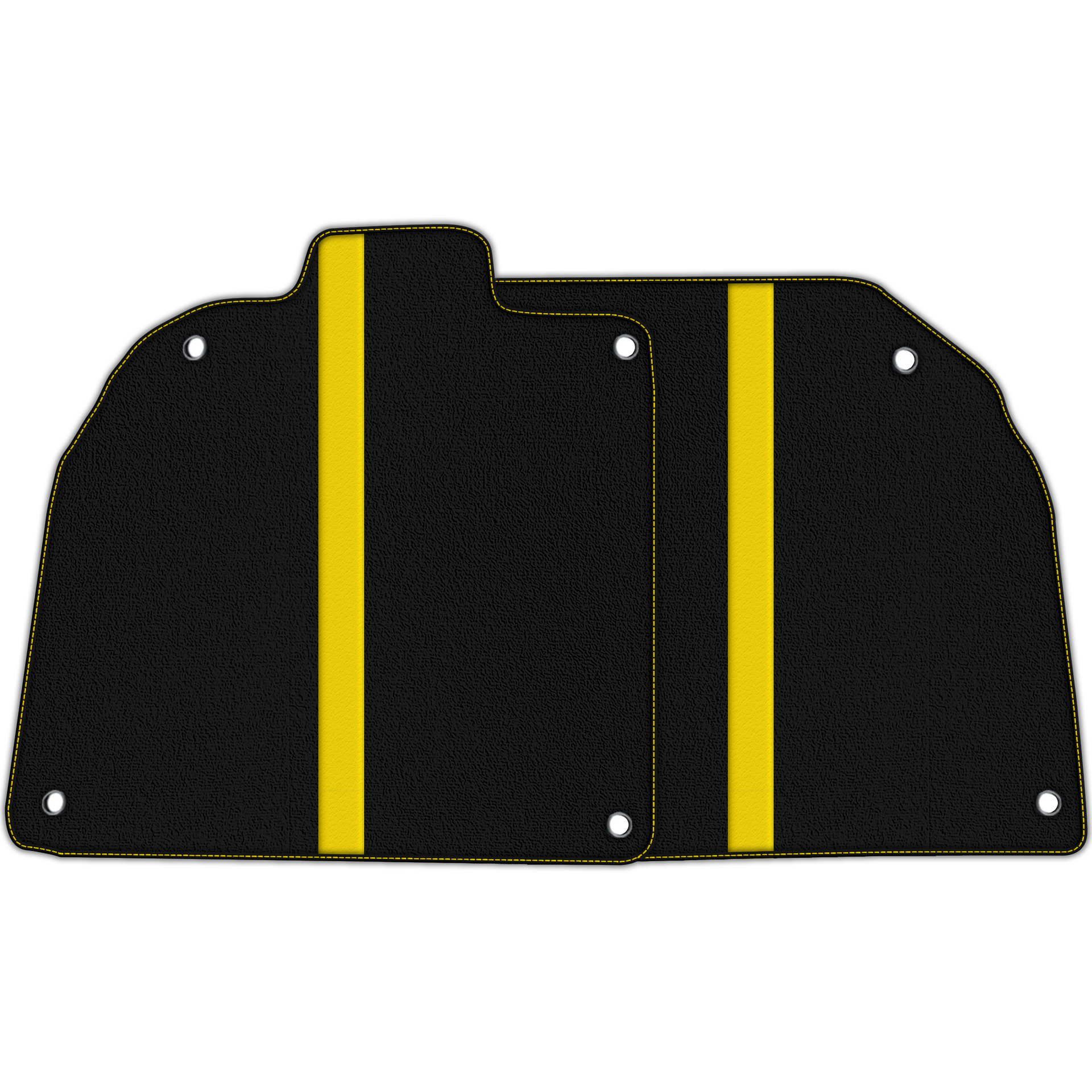 Custom Black Floor Mats with Leather for Lamborghini Aventador SV