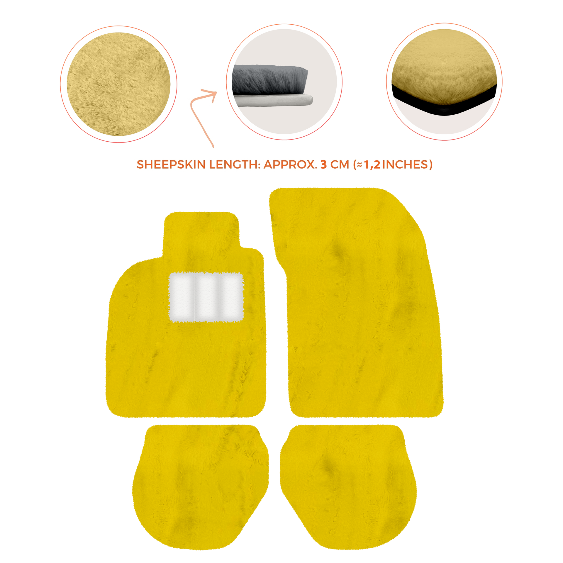 Customizable Leather Floor Mats with Hex Pattern for Porsche 911 - 993 (1994-1998) - AutoWin