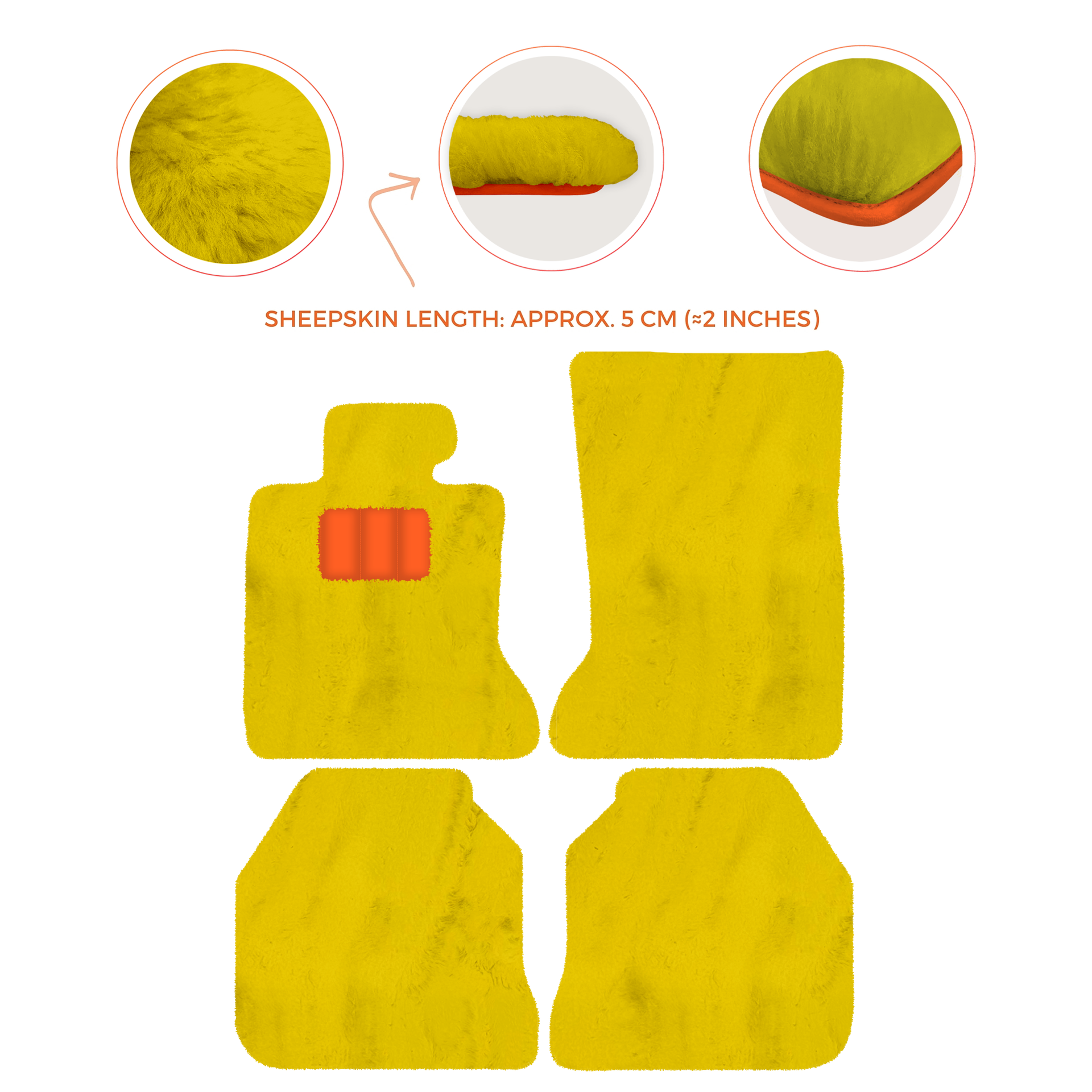 Luxury Sheepskin Floor Mats for Rolls-Royce Ghost RR2 (2010-2014)