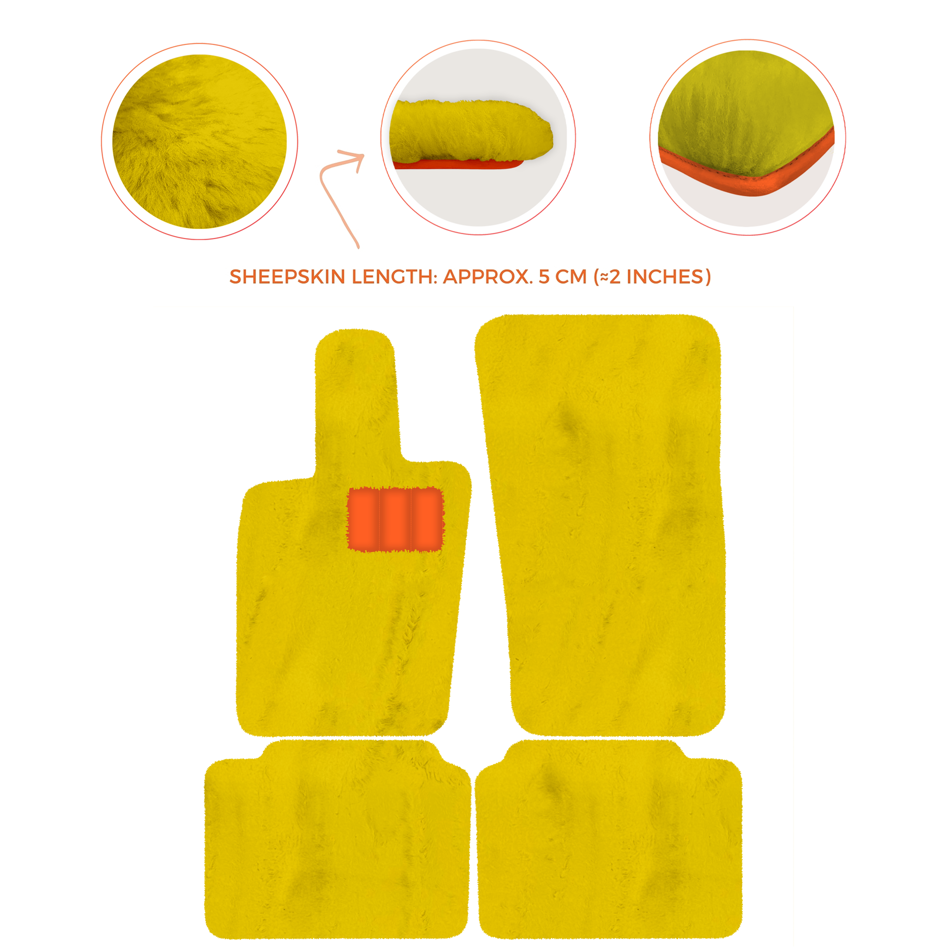 Luxury Sheepskin Floor Mats for Porsche Panamera (2017-2023)