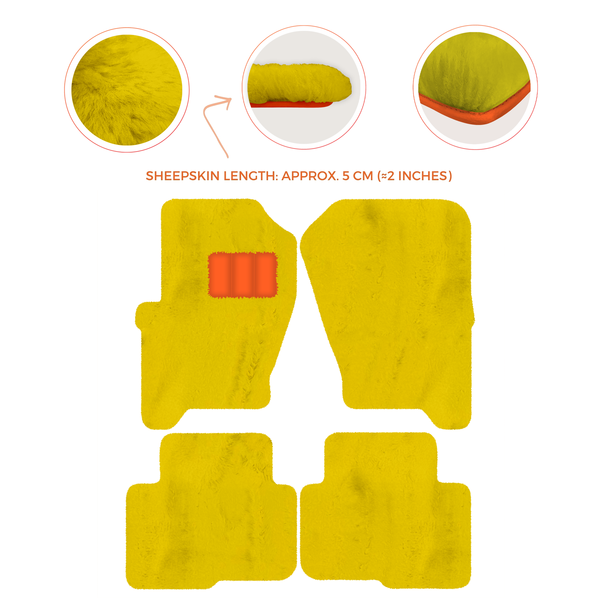 Premium Sheepskin Floor Mats for Land Rover Freelander (2007-2012)