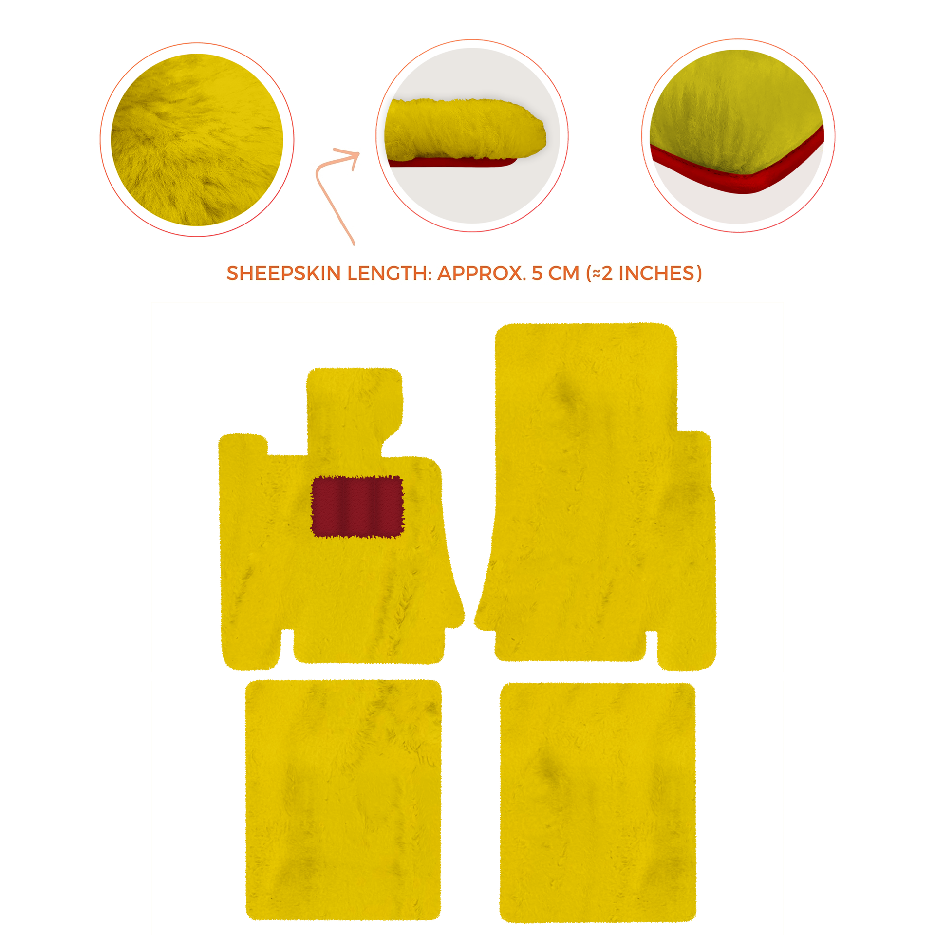 Premium Sheepskin Floor Mats for Bentley Mulsanne (2010-2020)