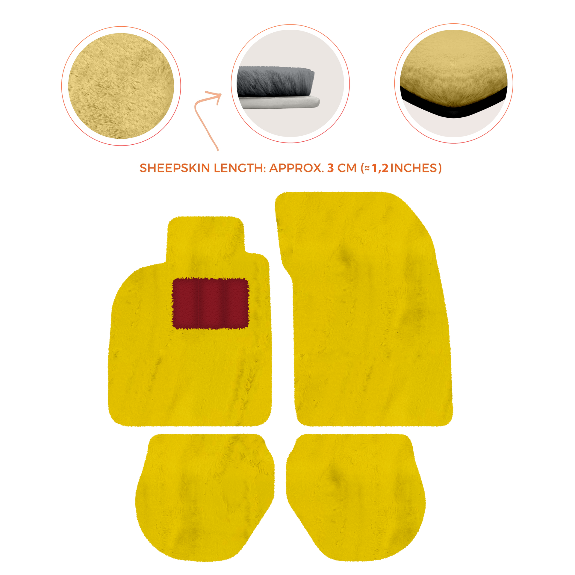 Customizable Leather Floor Mats with Hex Pattern for Porsche 911 - 993 (1994-1998) - AutoWin