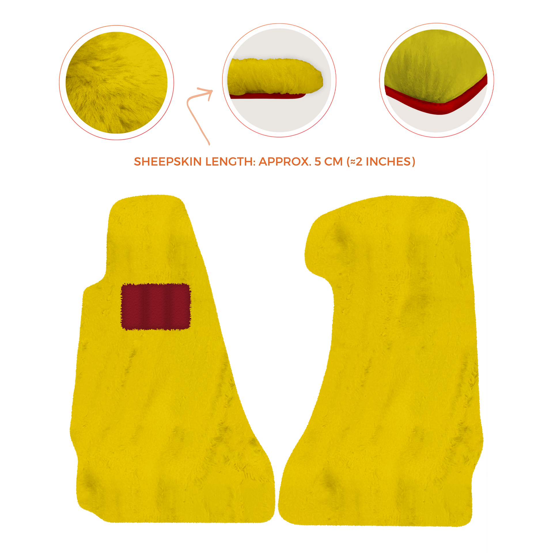 Premium Sheepskin Floor Mats for Aston Martin V8 Vantage (2006-2017)