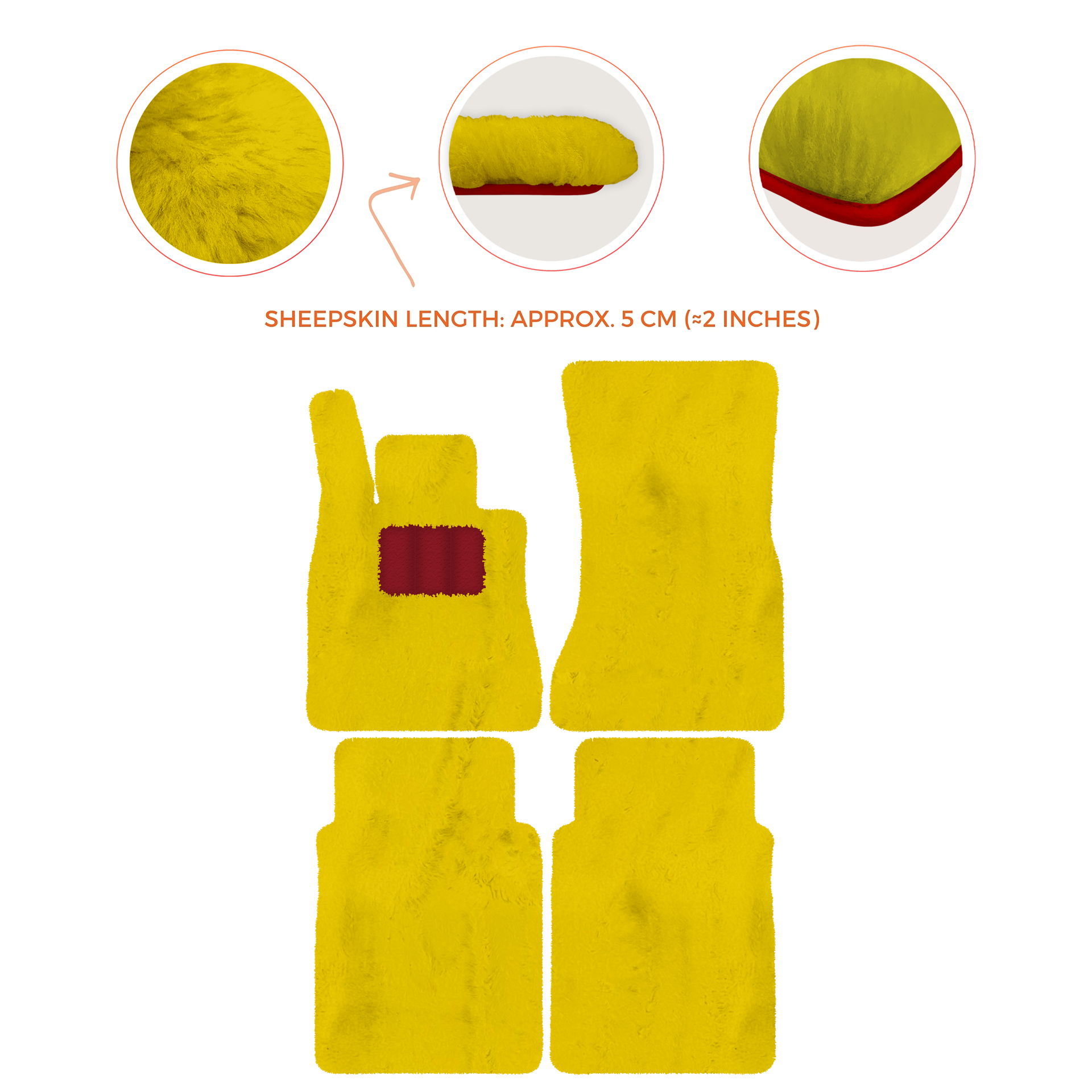 Luxury Sheepskin Floor Mats for Mercedes-Benz G-Class W463 (2018-2023)