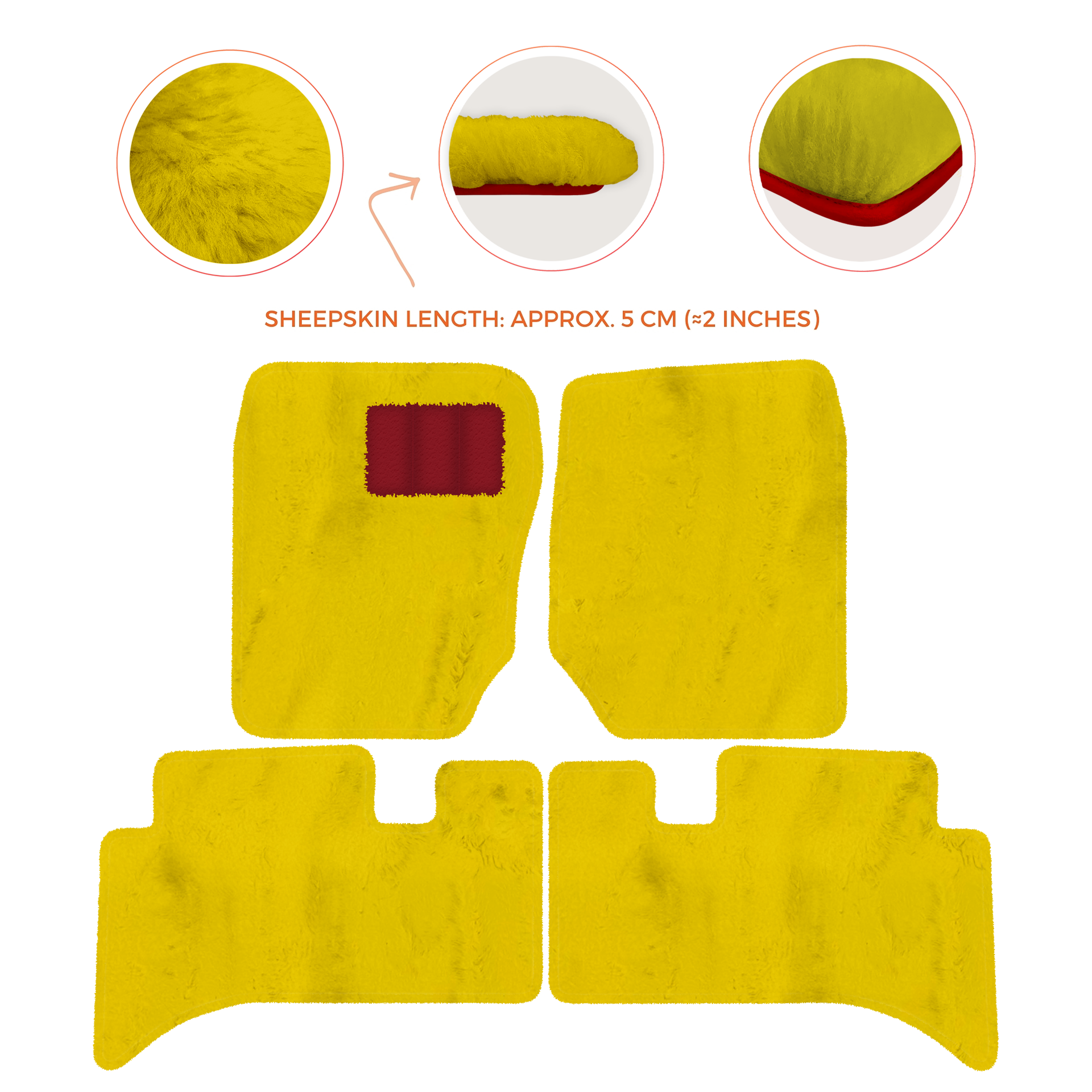 Premium Sheepskin Floor Mats for Range Rover Sport L460 (2022-2024)