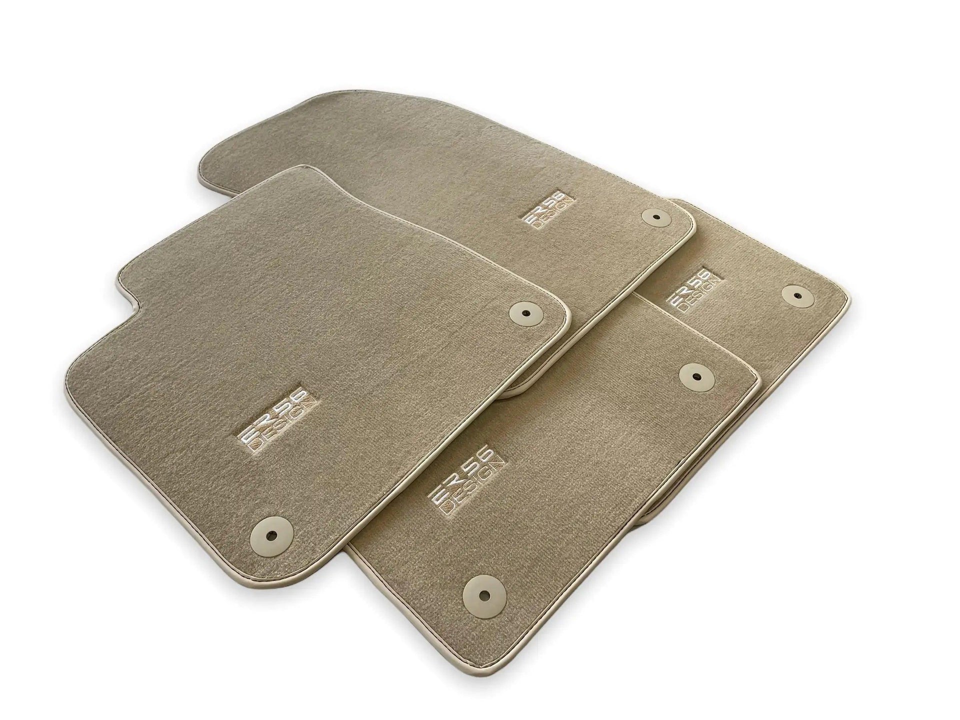 Beige Floor Mats for Audi A5 - F57 Sportback (2020-2023) | ER56 Design - AutoWin