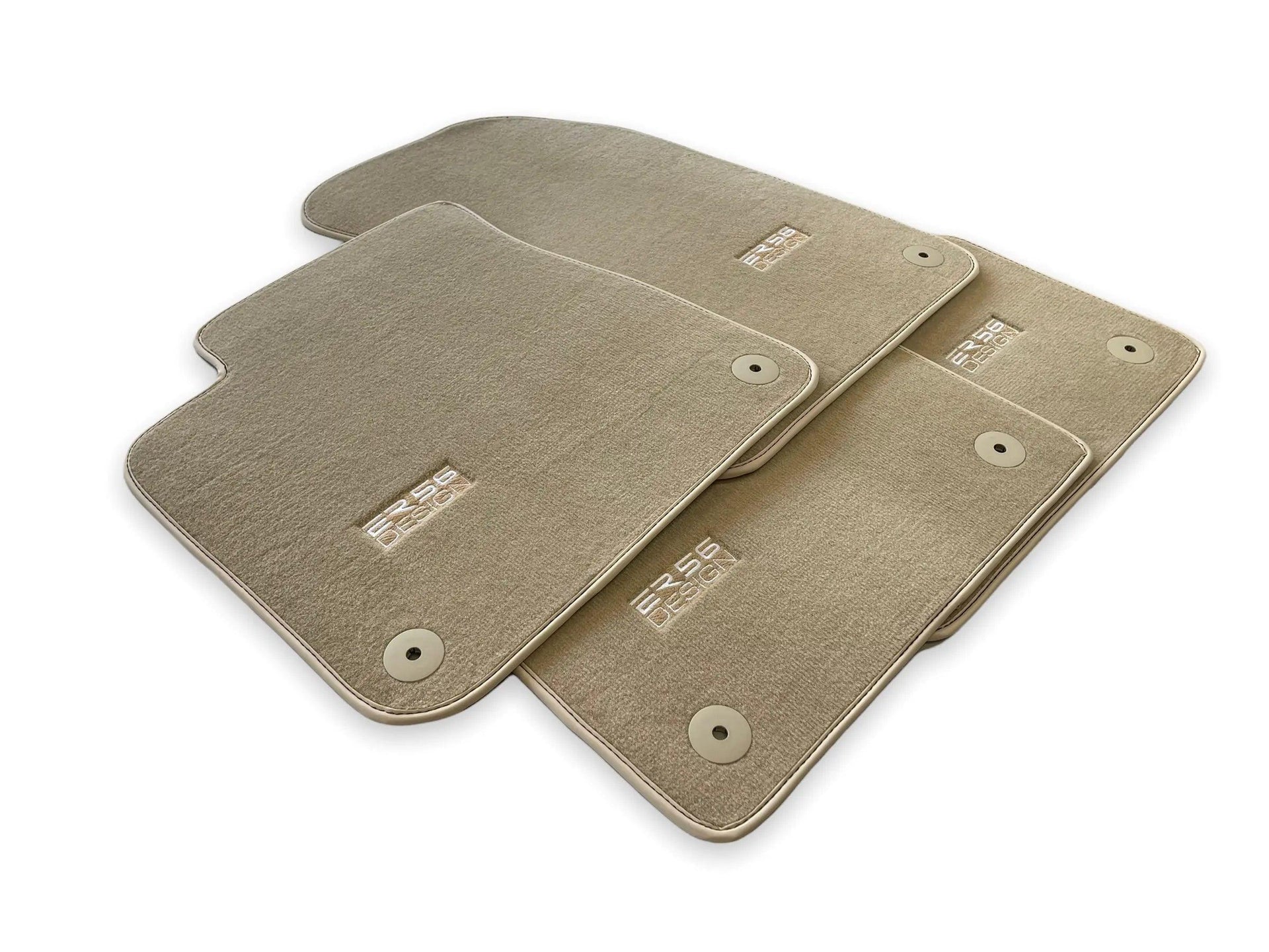 Beige Floor Mats for Porsche Cayenne (2018-2023) | ER56 Design - AutoWin