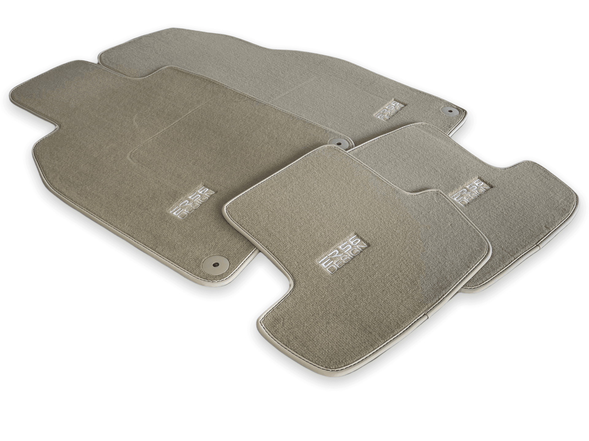 Beige Floor Mats for Porsche Macan (2014-2023) | ER56 Design - AutoWin