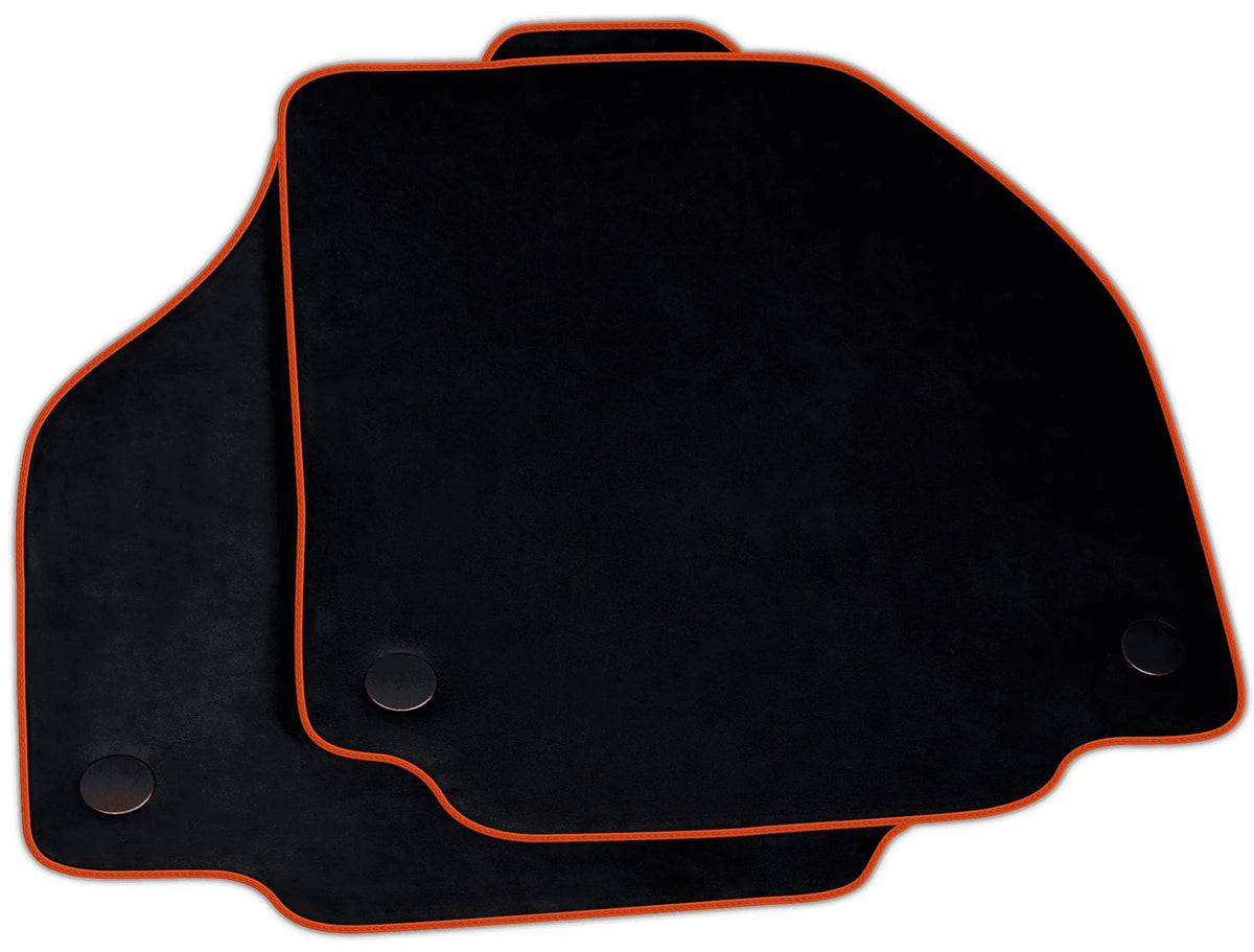 Black Alcantara Floor Mats for Ferrari 458 GT2 (2012-2015) | Various Trim Colors