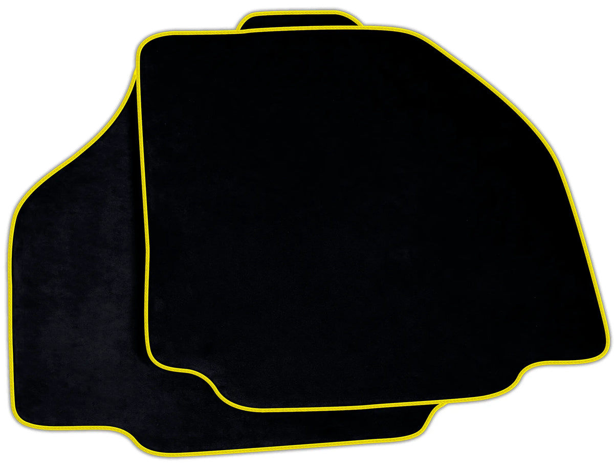 Black Alcantara Floor Mats for Ferrari 488 Pista Spider | Various Trim Colors