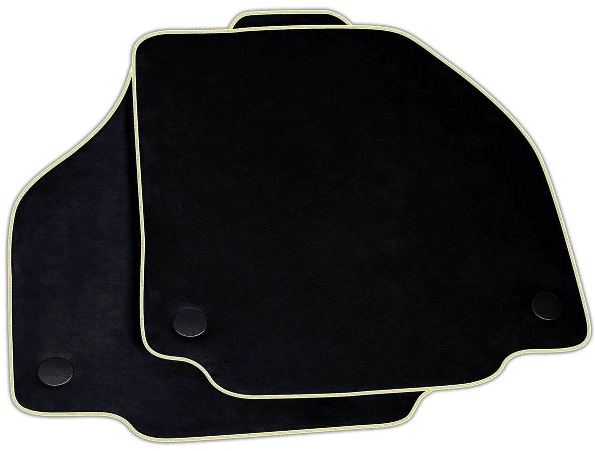 Black Alcantara Floor Mats for Ferrari F8 Spider (2019-2023) | Various Trim Colors