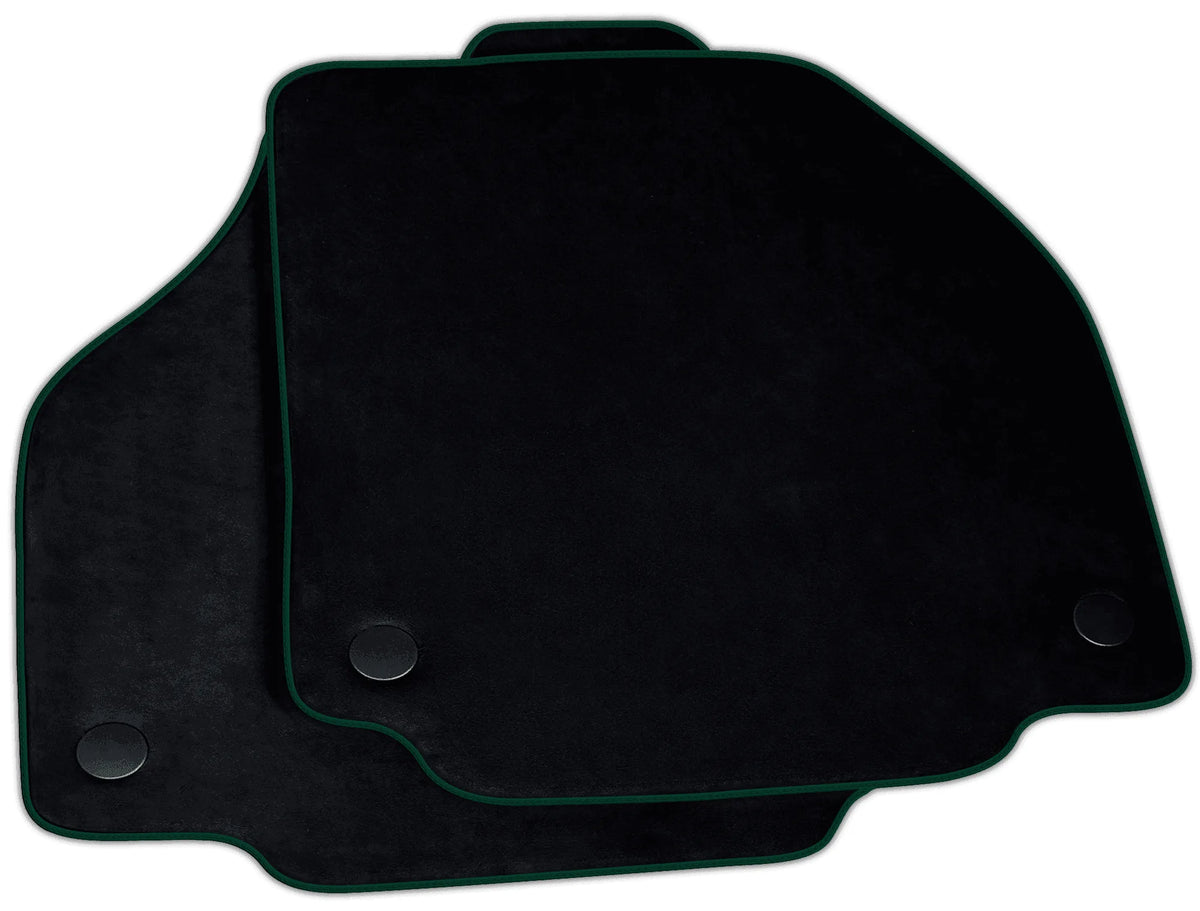 Black Alcantara Floor Mats for Ferrari F8 Spider (2019-2023) | Various Trim Colors