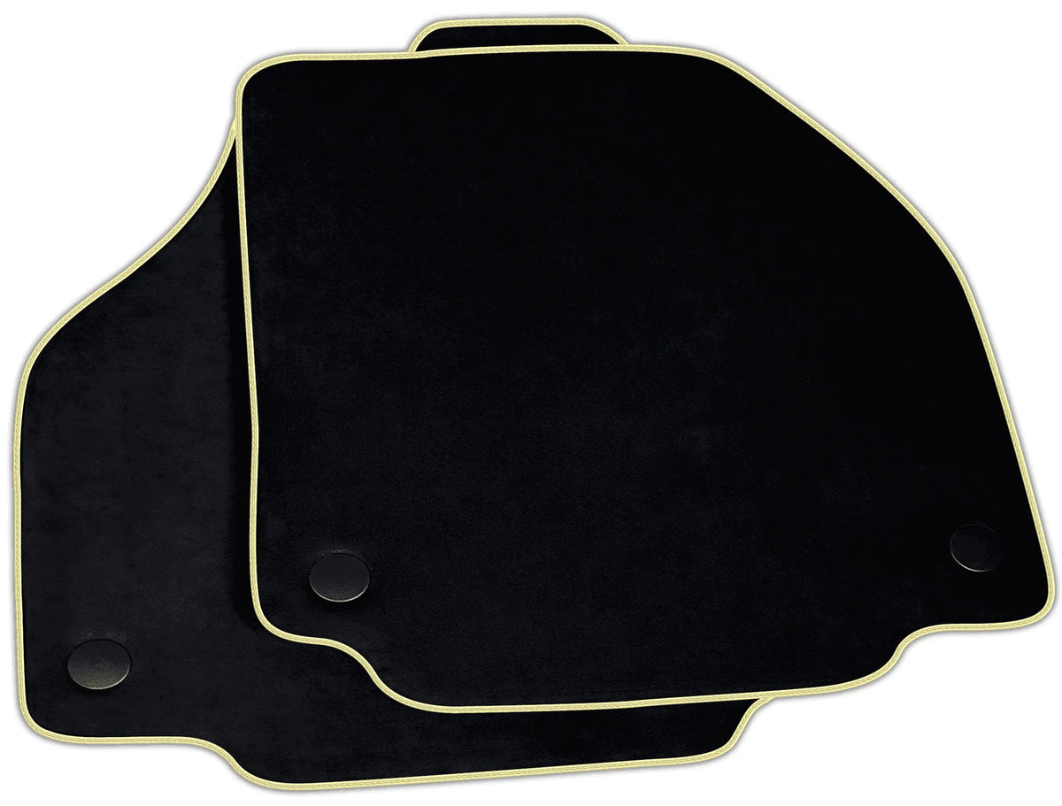 Black Alcantara Floor Mats for Ferrari F8 Spider (2019-2023) | Various Trim Colors