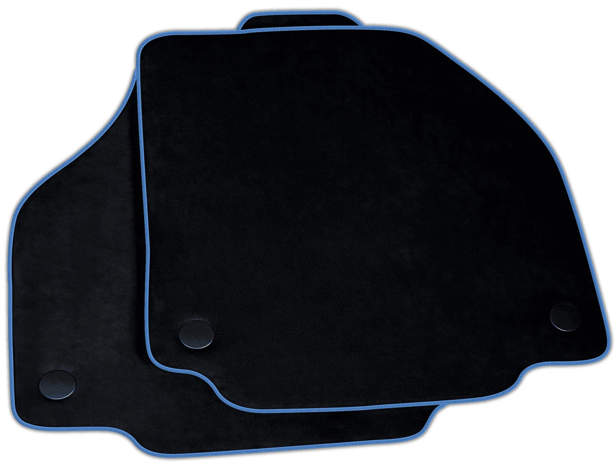 Black Alcantara Floor Mats for Ferrari F8 Tributo (2019-2023) | Various Trim Colors