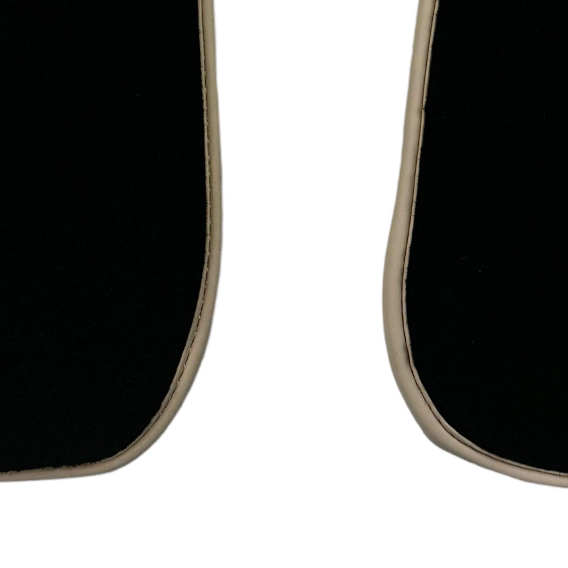 Black Floor Mats Beige Trim for Pontiac FireBird (1970-1981) Trans Am - AutoWin