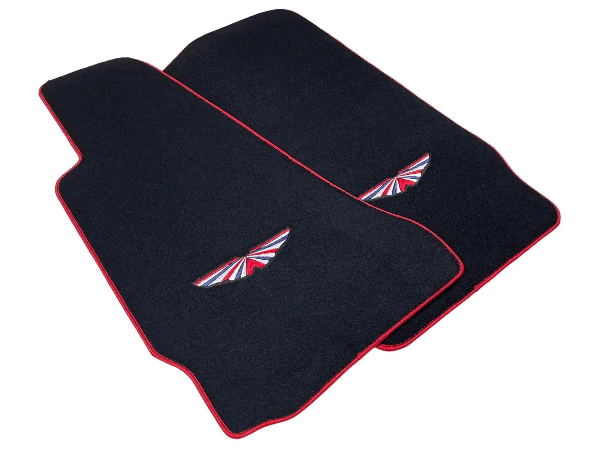 Black Floor Mats For Aston Martin DB11 (2016–2023) Red Trim - AutoWin